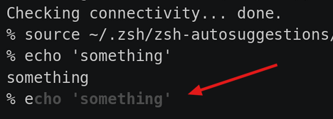 zsh-users/zsh-autosuggestions 插件效果